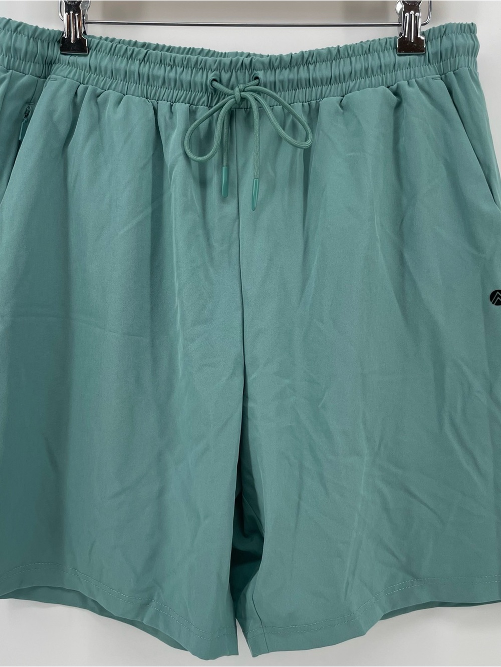 TRAJ3CTORY Men’s Athletic Shorts Light Teal Drawstring M